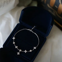 Delicate Flowers Bracelet in Sterling Silver