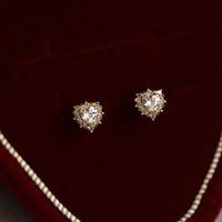 Sterling Silver Heart Stud Earrings