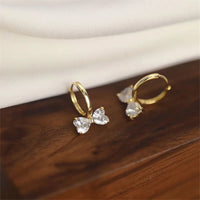 Sterling Silver Bow Hoop Earrings