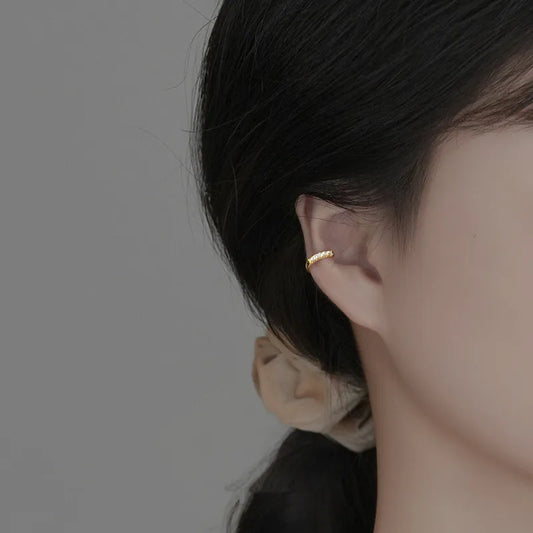 Gold Plated Sterling Silver Ear Cuff Earrings