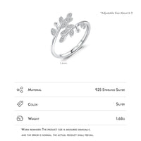 Sterling Silver Leaf Ring