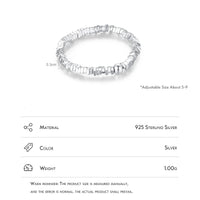 Sterling Silver Adjustable Irregular Beads Ring