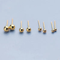 Gold Color Light Ball Stud Earrings