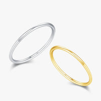 Sterling Silver Minimalist Thin Stackable Fashion Rings
