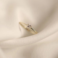 Gold Plated Sterling Silver Mini Heart Ring