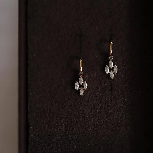 Gold Plated Vintage Stud Earrings