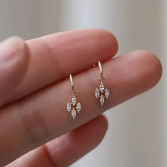 Gold Plated Vintage Stud Earrings