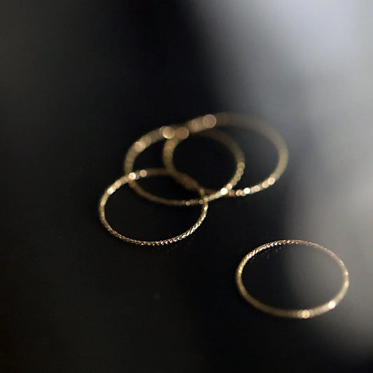 Sterling Silver Minimalist Thin Stackable Ring