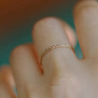 Sterling Silver Minimalist Thin Stackable Ring