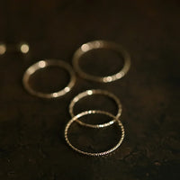 Sterling Silver Minimalist Thin Stackable Ring