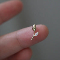 Sterling Silver Tulip Earrings