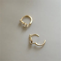 Gold Plated Sterling Silver Small Hoop Earrings