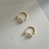 Gold Plated Sterling Silver Small Hoop Earrings