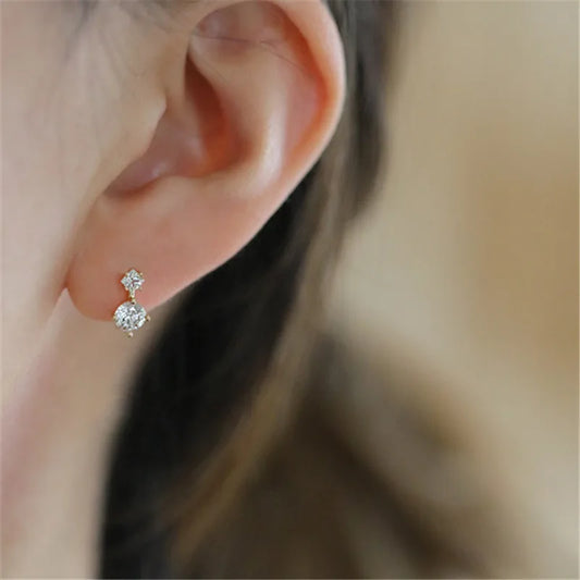 Gold Plated Sterling Silver Everyday Earrings