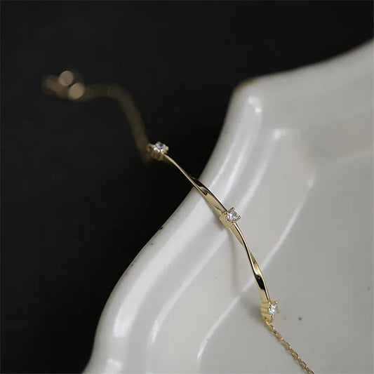 Sterling Silver Twist Bracelet