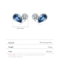 Sterling Silver Tiny Hearts Stud Earrings