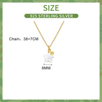 Sterling Silver Shell Star Pendant Necklace