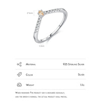 Sterling Silver Stackable Ring with Cubic Zirconia Gems