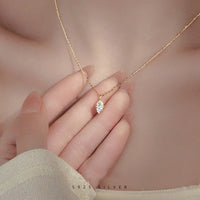 Sterling Silver Water Drop Necklace