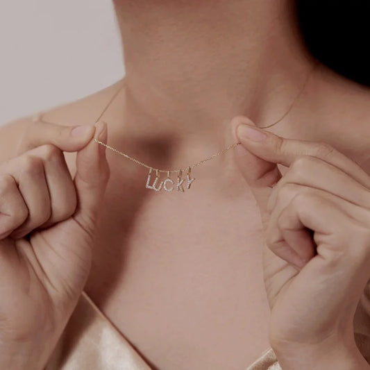 Gold Plated Sterling Silver Letter Pendant Necklace
