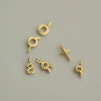 Gold Plated Sterling Silver Letter Pendant Necklace