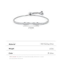 Sterling Silver Bowknot Adjustable Bracelet