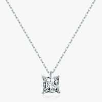 Sterling Silver Square Pendant Necklace