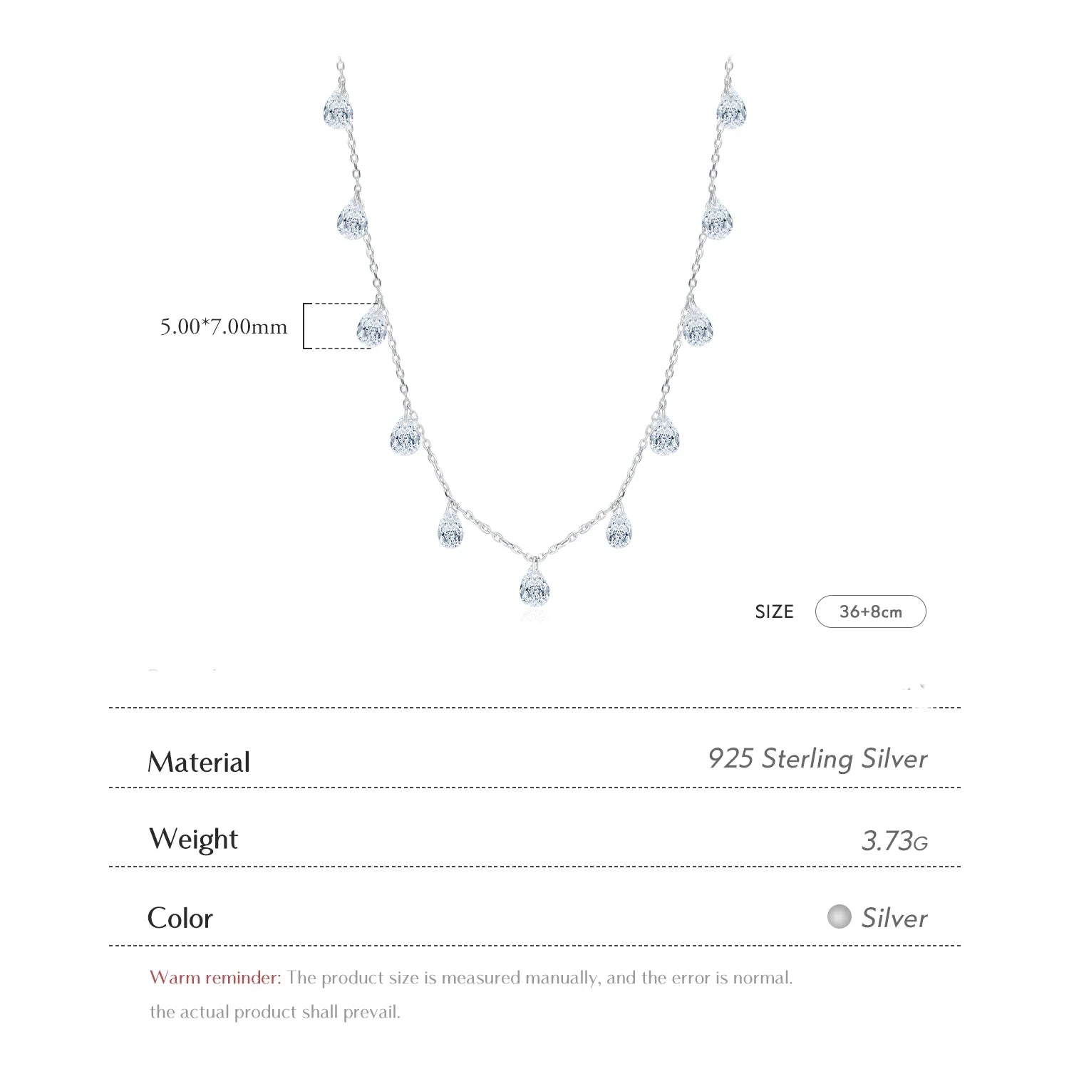 Sterling Silver Stackable Clavicle Choker Necklace