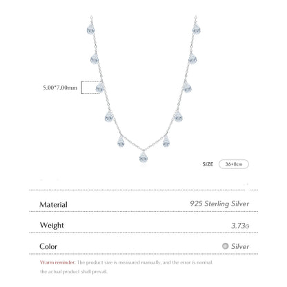 Sterling Silver Stackable Clavicle Choker Necklace