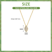 Gold Plated Sterling Silver Angel Eye Necklace