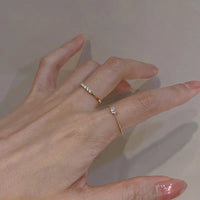 Gold Plated Sterling Silver Heart Open Ring