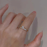 Gold Plated Sterling Silver Heart Open Ring
