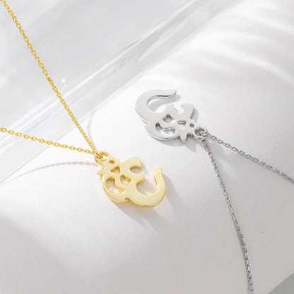 Sterling Silver OM Symbol Pendant Necklace