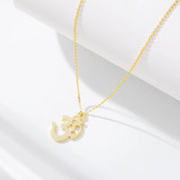 Sterling Silver OM Symbol Pendant Necklace