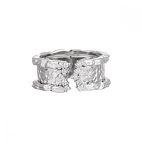 Modern Scale 925 Sterling Silver Wide Adjustable Ring
