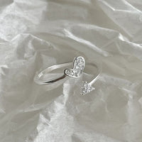 Fish Tail Triangle Crystal Sterling Silver Dangling Earrings
