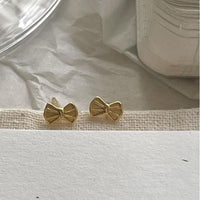 Mini Bow-Knot 925 Sterling Silver Stud Earrings