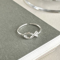 Hollow Fish Sterling Silver Dangle Earrings