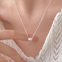 Simple Lucky Beads 925 Sterling Silver Necklace