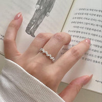 Simple Twisted Sterling Adjustable Ring