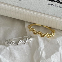 Simple Twisted Sterling Adjustable Ring