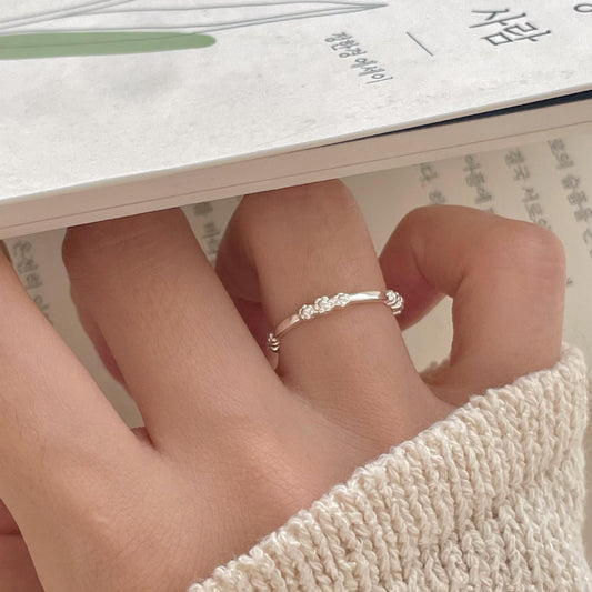 Floral 925 Sterling Silver Ring