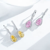 Waterdrop Cubic Zirconia 925 Sterling Silver Drop Earrings