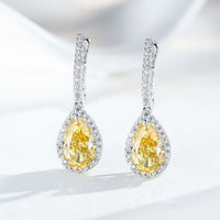 Waterdrop Cubic Zirconia 925 Sterling Silver Drop Earrings