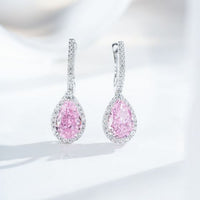 Waterdrop Cubic Zirconia 925 Sterling Silver Drop Earrings