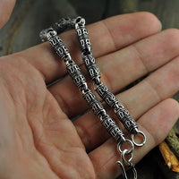 Vintage Om Mami Padme Hum Blessing 925 Sterling Silver Bracelet