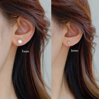 S925 Sterling Silver Natural Pearl Earrings