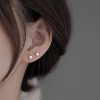 S925 Sterling Silver Natural Pearl Earrings