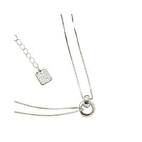 Minimalist Knot Chain 925 Sterling Silver Necklace