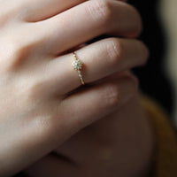 Sterling Silver Snowflake Ring